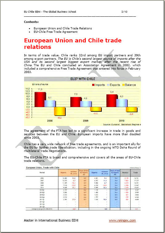 Magisterskie Kurs: Unia Europejska (Polska)-Chile Umowa o wolnym handlu