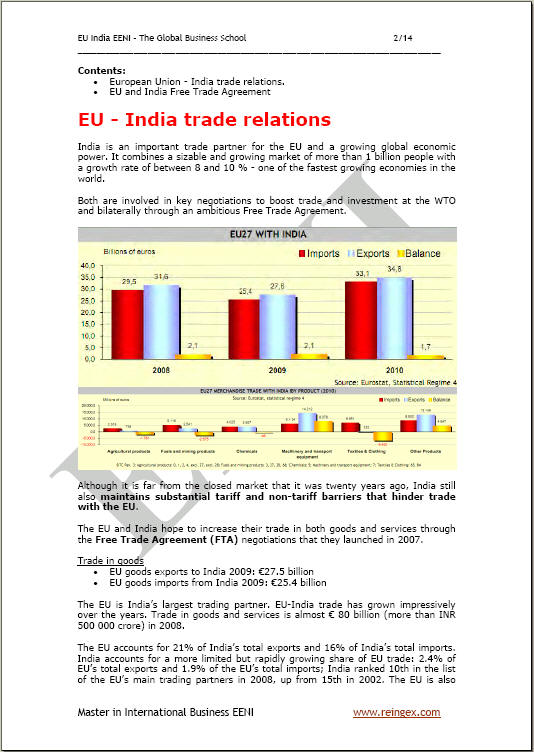 Unia Europejska (Polska)-Indie Umowa o wolnym handlu